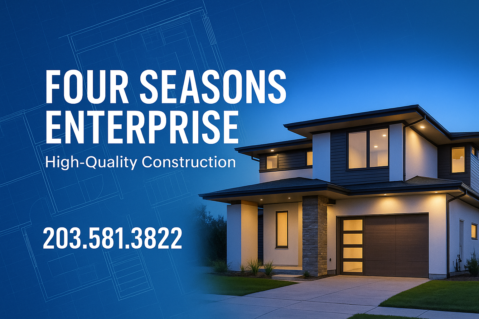 Home remodeling and construction project by Four Seasons Enterprise in Connecticut